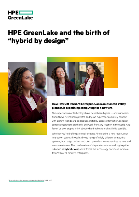 HPE GreenLake and the birth of “hybrid by design” thumbnail