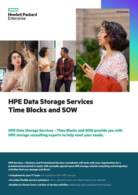 HPE Data Storage Services Time Blocks and SOW thumbnail