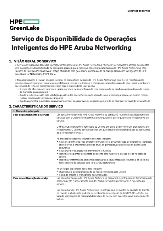 HPE Aruba Networking Intelligent Operations Readiness Service thumbnail