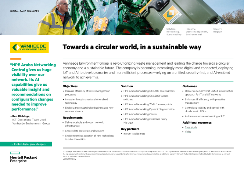 Towards a circular world, in a sustainable way – Vanheede Environment Group thumbnail