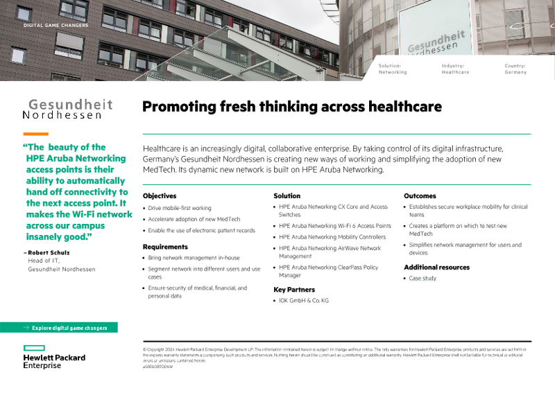 Promoting fresh thinking across healthcare – Gesundheit Nordhessen thumbnail