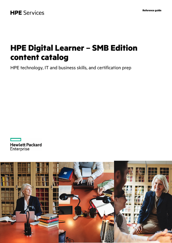 HPE Digital Learner SMB Edition content catalog thumbnail