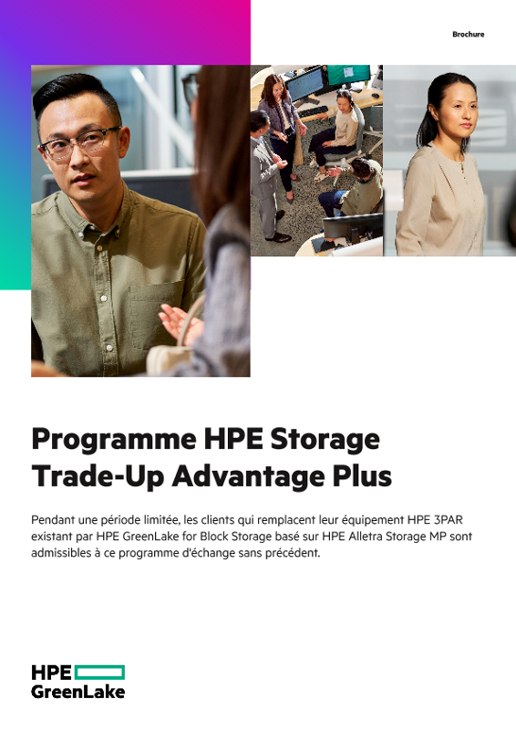 Programme HPE Storage Trade-Up Advantage Plus thumbnail