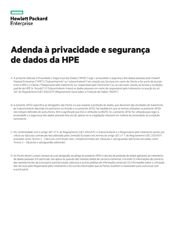Adenda à privacidade e segurança de dados da HPE thumbnail