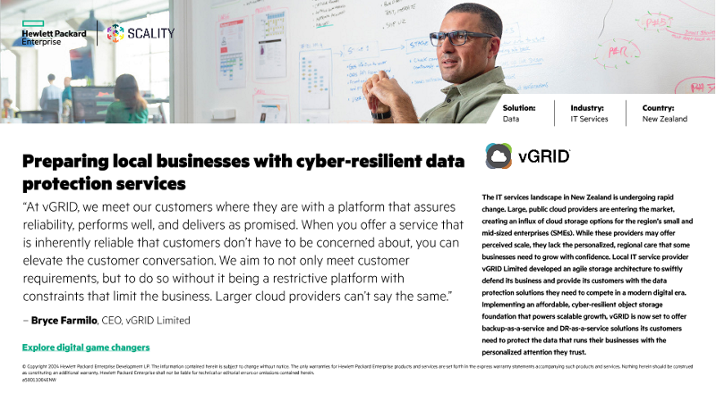 Preparing local businesses with cyber-resilient data protection services − vGRID Limited thumbnail