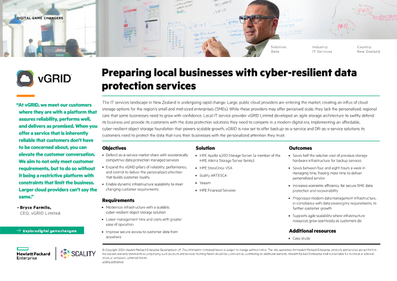 Preparing local businesses with cyber-resilient data protection services − vGRID Limited thumbnail