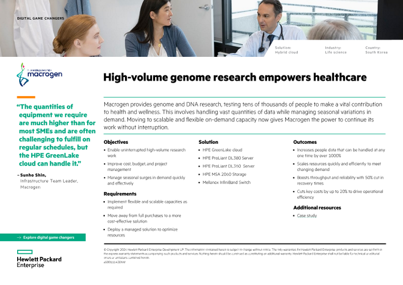 High-volume genome research empowers healthcare – Macrogen thumbnail