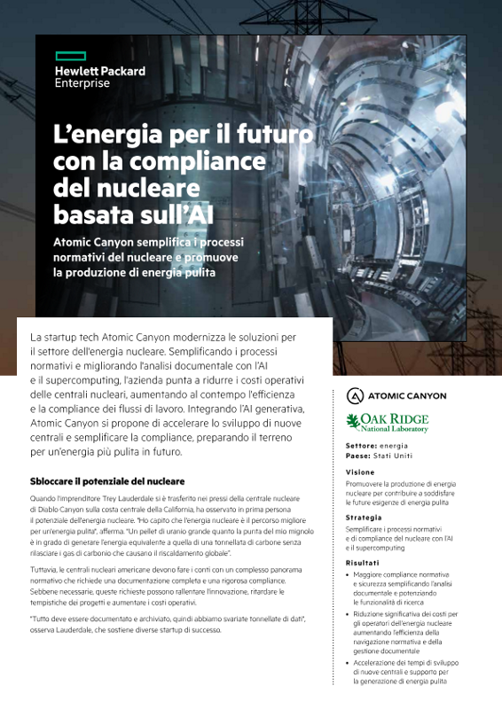L’energia per il futuro con la compliance del nucleare basata sull’AI - Atomic Canyon thumbnail