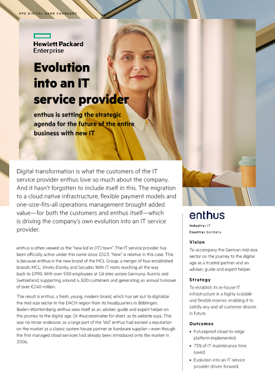 Evolution into an IT service provider – enthus thumbnail