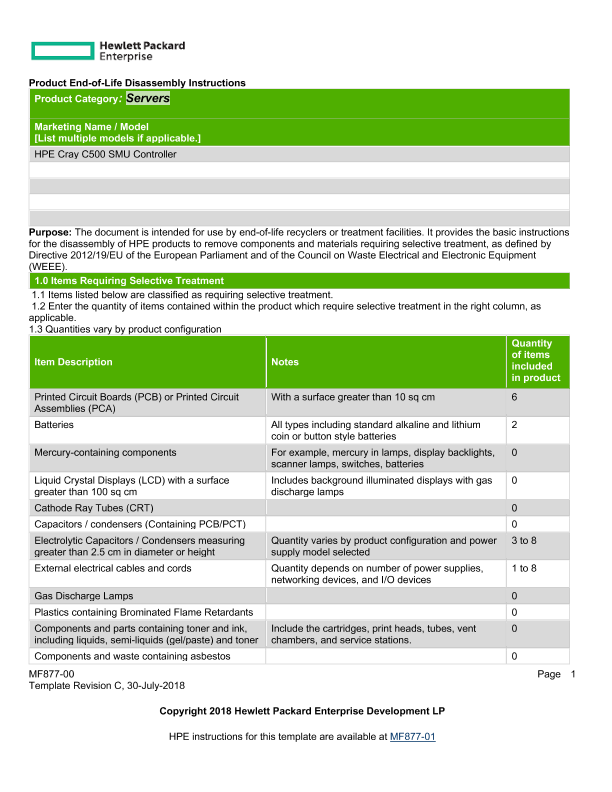 HPE Cray C500 SMU Controller thumbnail