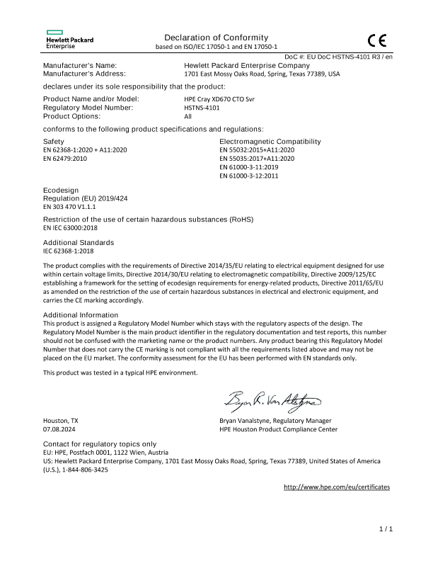 HPE Cray XD670 CTO Server #EUDoC HSTNS-4101 thumbnail
