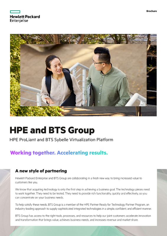 HPE and BTS Group – HPE ProLiant and BTS Sybelle Virtualization Platform thumbnail