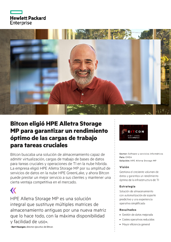 Bitcon eligió HPE Alletra Storage MP para garantizar un rendimiento óptimo de las cargas de trabajo para tareas cruciales thumbnail