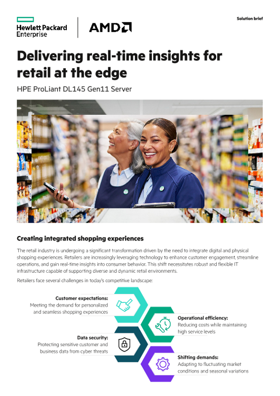 Delivering real-time insights for retail at the edge – HPE ProLiant DL145 Gen11 Server thumbnail