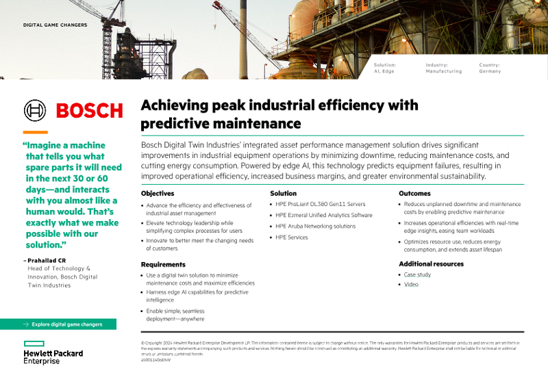 Achieving peak industrial efficiency with predictive maintenance – Bosch Digital Twin Industries thumbnail