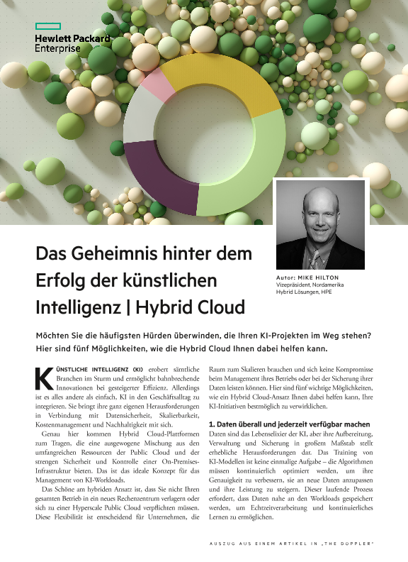Das Geheimnis hinter dem Erfolg der künstlichen Intelligenz: Hybrid Cloud – ein Artikel von „The Doppler“ thumbnail