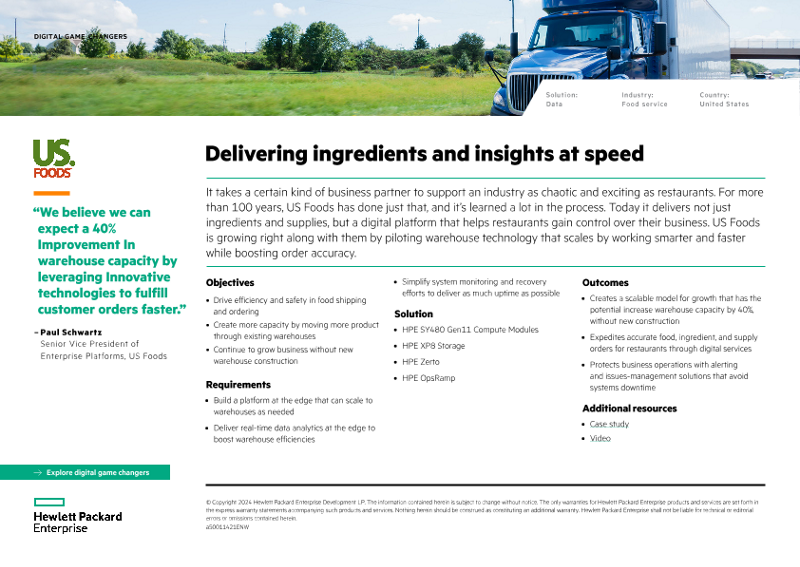 Delivering ingredients and insights at speed – US Foods thumbnail