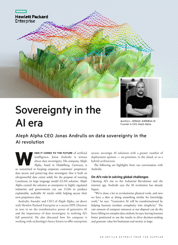 Sovereignty in the AI era – an article from The Doppler thumbnail
