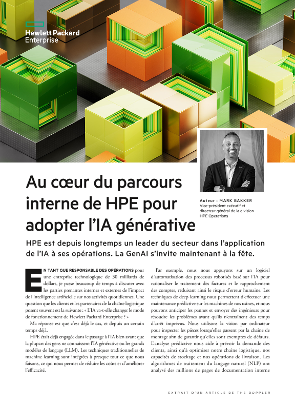 Au cœur du parcours interne de HPE pour adopter l’IA générative – un article de The Doppler thumbnail