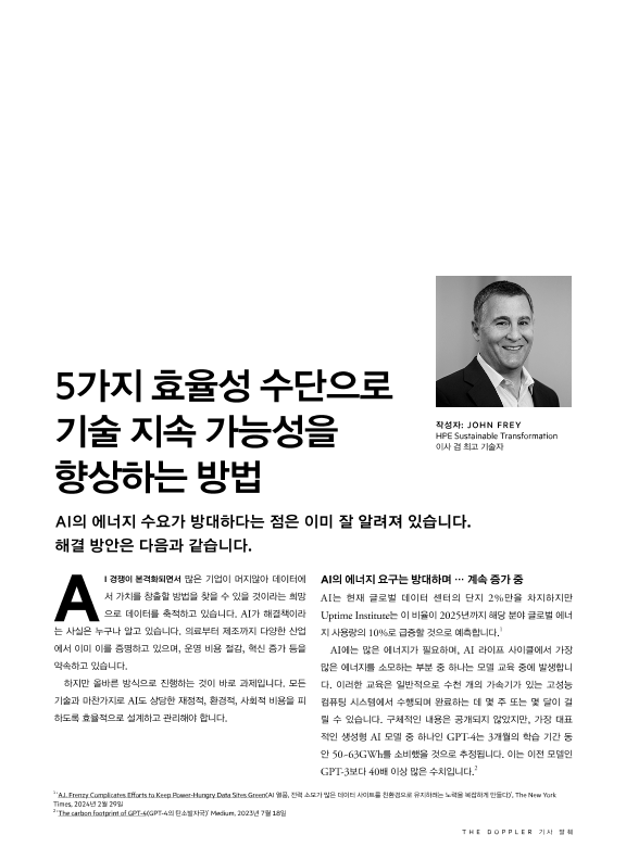 5가지 효율성 수단으로 기술 지속 가능성을 향상하는 방법 – The Doppler 기사 thumbnail