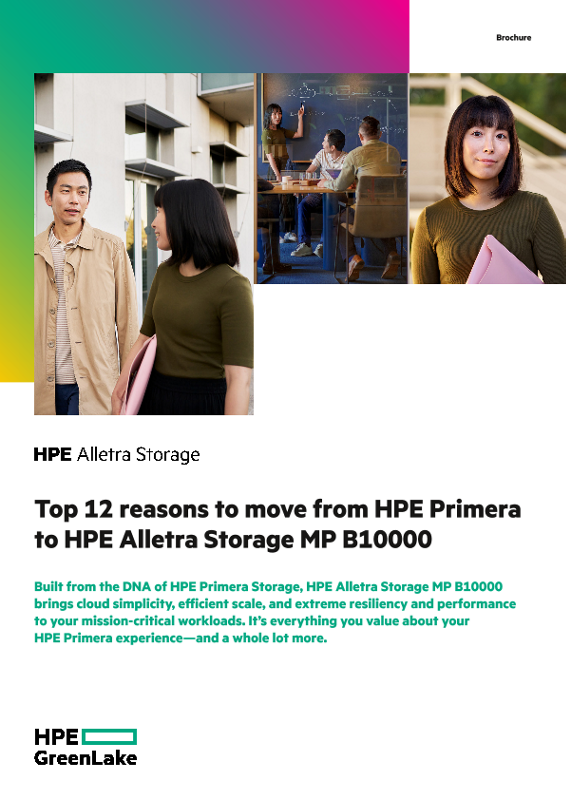 Top 12 reasons to move from HPE Primera to HPE Alletra Storage MP B10000 thumbnail