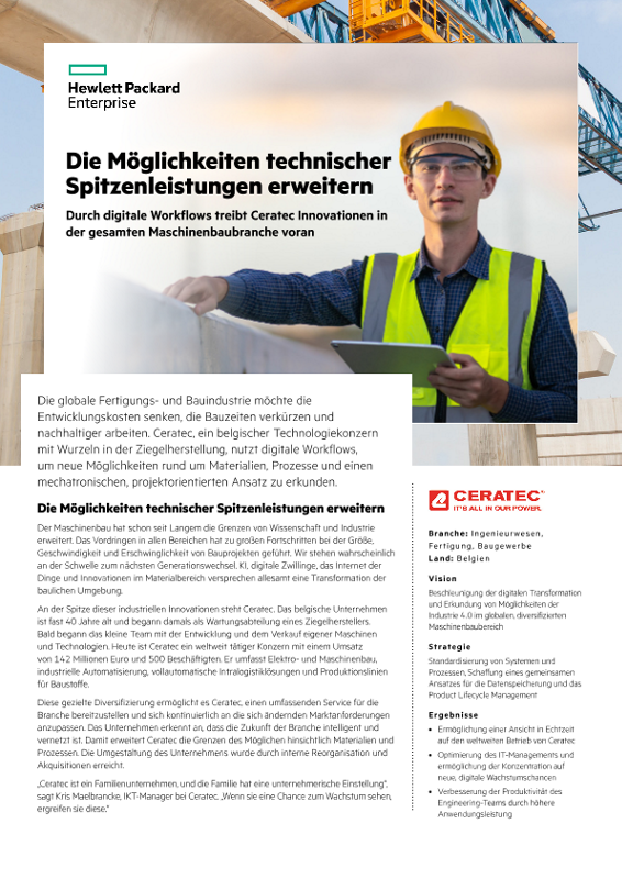 Die Möglichkeiten technischer Spitzenleistungen erweitern – Ceratec thumbnail