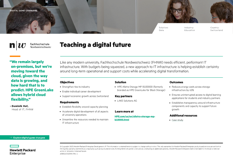 Teaching a digital future – Fachhochschule Nordwestschweiz (FHNW) thumbnail