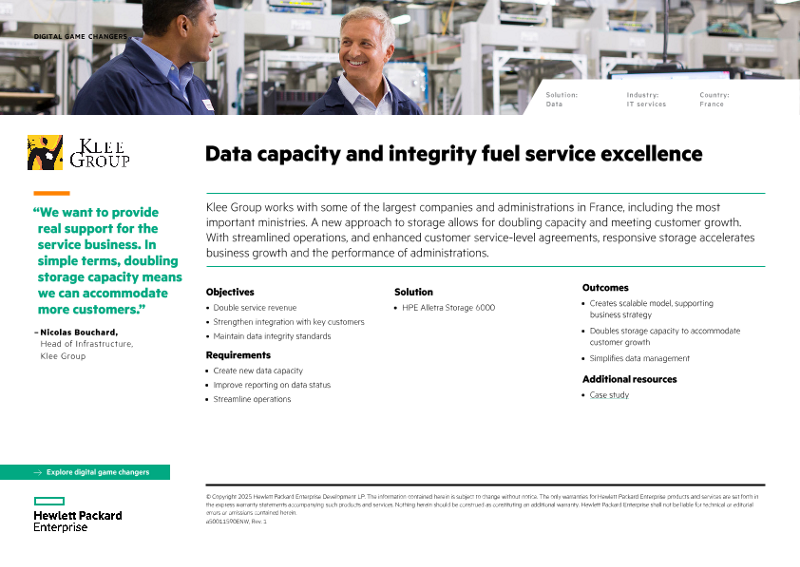 Data capacity and integrity fuel service excellence – Klee Group thumbnail