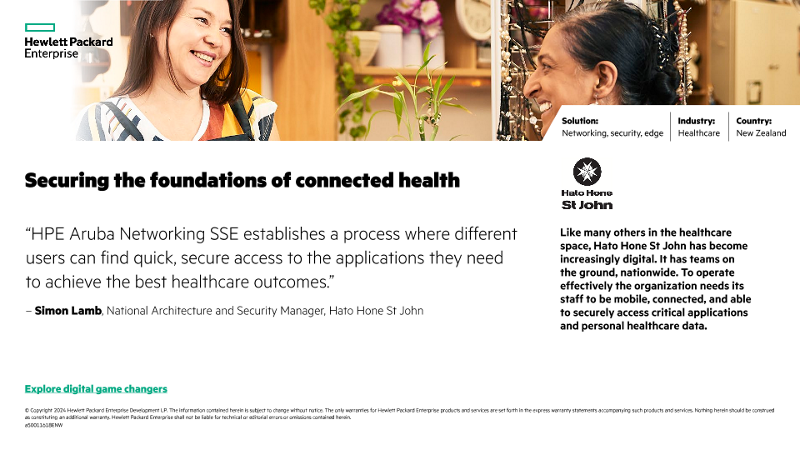 Securing the foundations of connected health – Hato Hone St John thumbnail