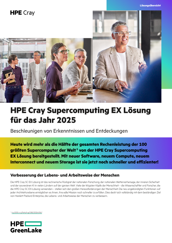 HPE Cray Supercomputing EX Lösung für das Jahr 2025 thumbnail