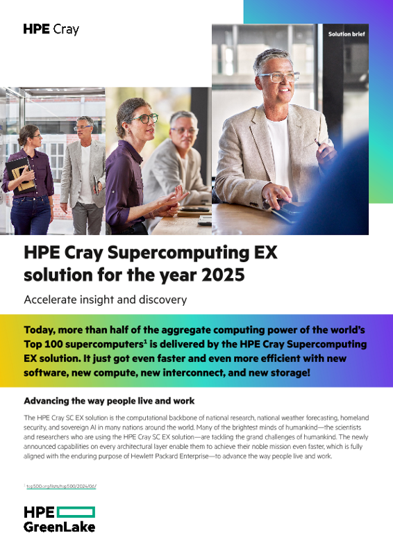 HPE Cray Supercomputing EX solution for the year 2025 thumbnail
