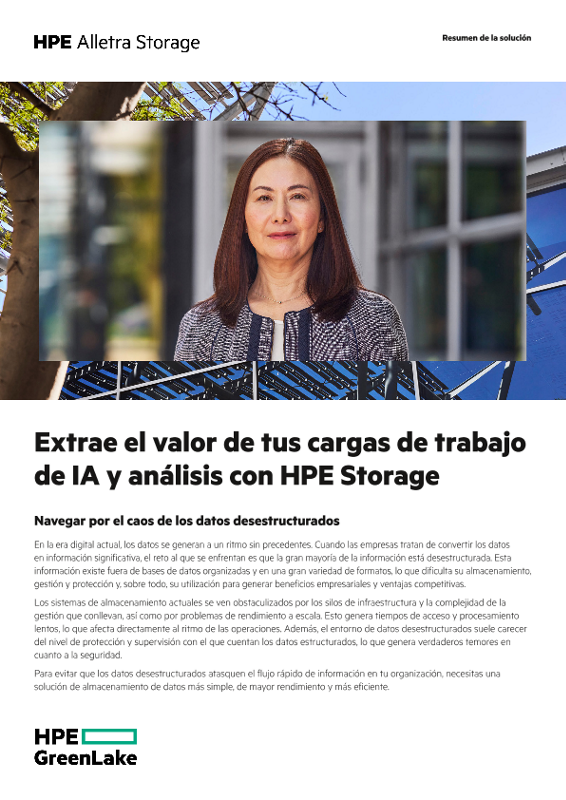 Sácale partido a tus cargas de trabajo de inteligencia artificial y análisis con HPE Storage thumbnail
