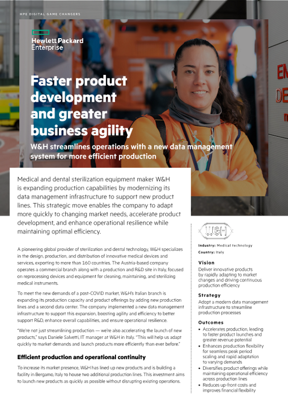 Faster product development and greater business agility – W&H thumbnail