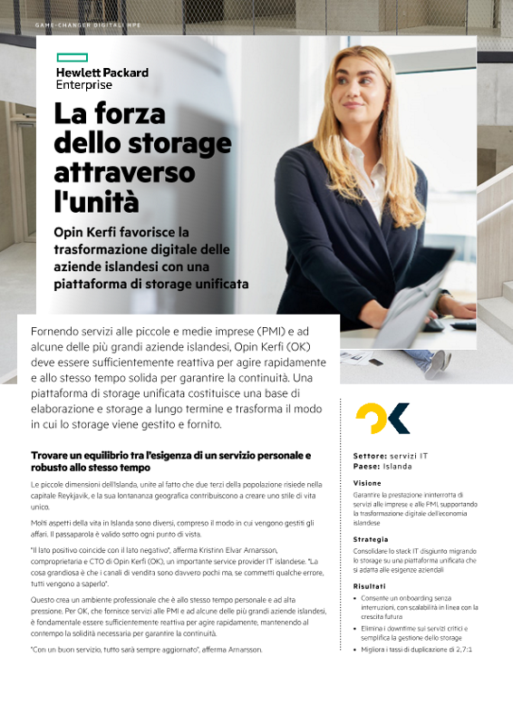 La forza dello storage attraverso l'unità - Opin Kerfi thumbnail