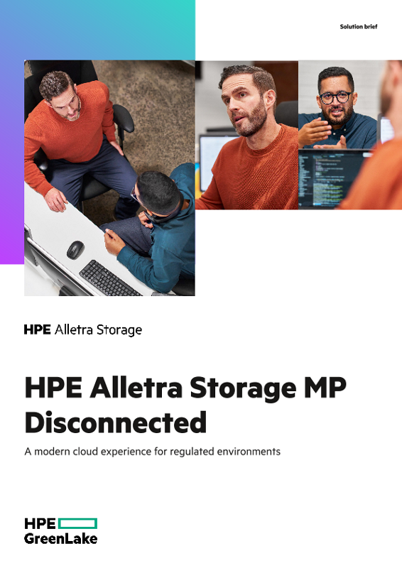 HPE Alletra Storage MP Disconnected – A modern cloud experience for regulated environments thumbnail