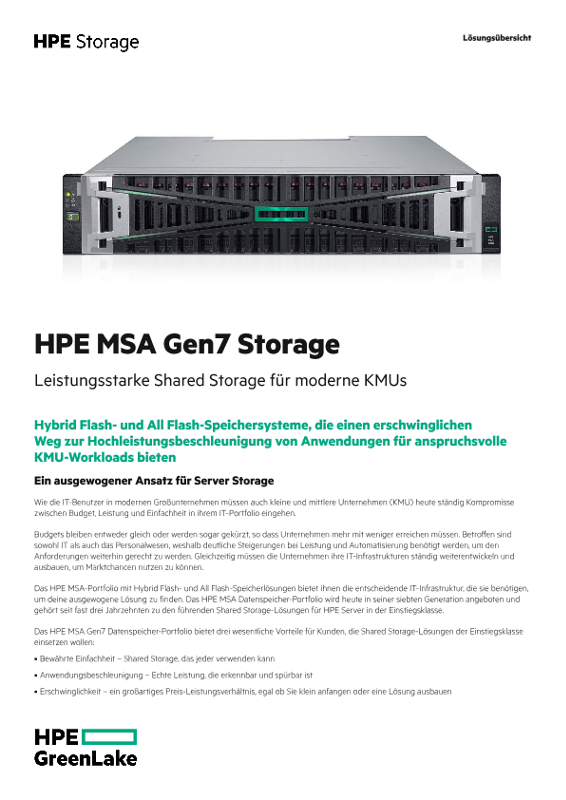 HPE MSA Gen7 Storage thumbnail