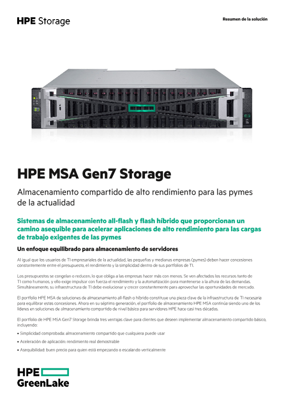 HPE MSA Gen7 Storage thumbnail