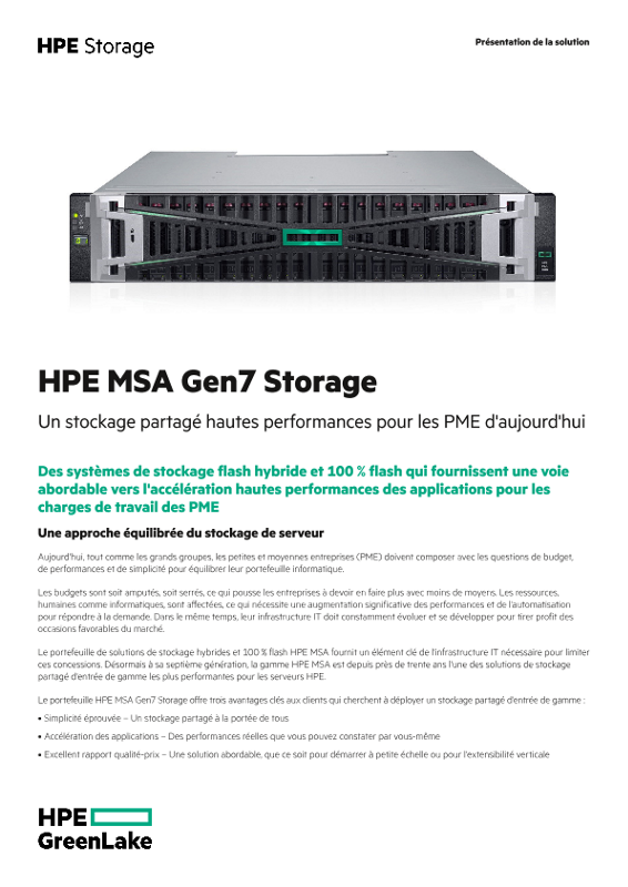 HPE MSA Gen7 Storage thumbnail