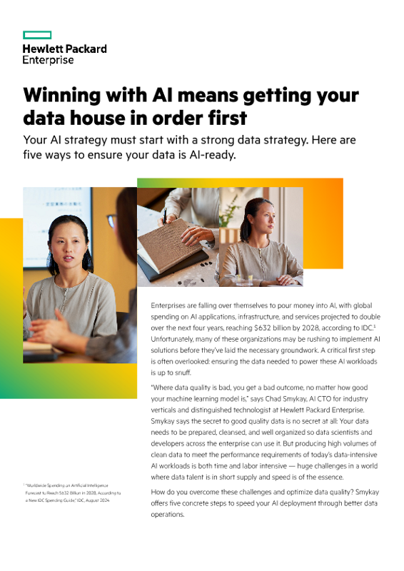 Winning with AI means getting your data house in order first thumbnail