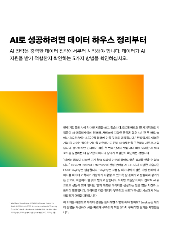 AI로 성공하려면 데이터 하우스 정리부터 thumbnail