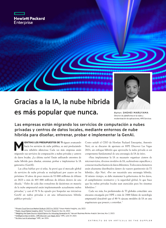 Gracias a la IA, la nube híbrida es más popular que nunca: un artículo de The Doppler thumbnail
