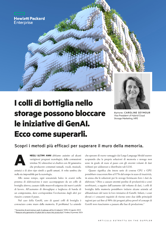 I colli di bottiglia nello storage possono bloccare le iniziative di GenAI. Ecco come superarli: un articolo di The Doppler thumbnail