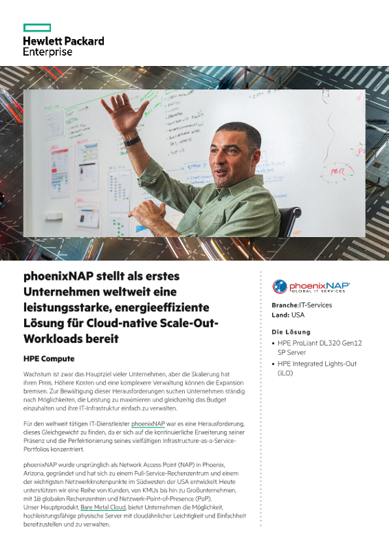 phoenixNAP stellt als erstes Unternehmen weltweit eine leistungsstarke, energieeffiziente Lösung für Cloud-native Scale-Out-Workloads bereit thumbnail