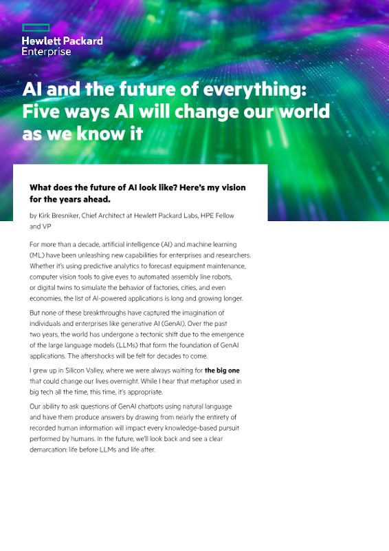 AI and the future of everything: Five ways AI will change our world as we know it thumbnail