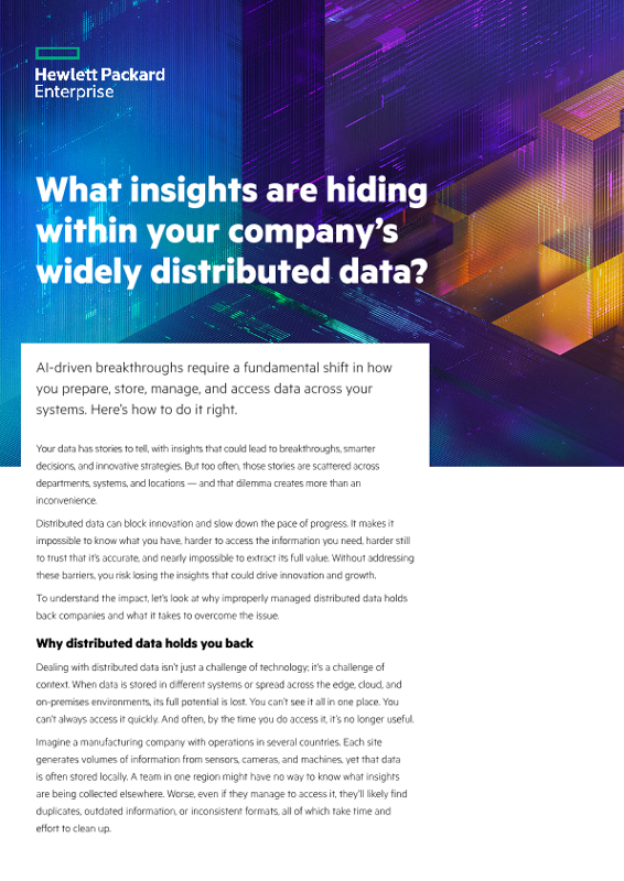 What insights are hiding within your company’s widely distributed data? thumbnail