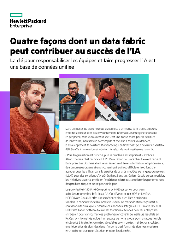 Quatre façons dont un data fabric peut contribuer au succès de l’IA thumbnail