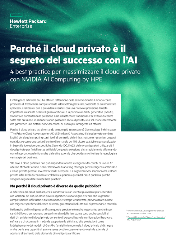 Perché il cloud privato è il segreto del successo con l’AI thumbnail