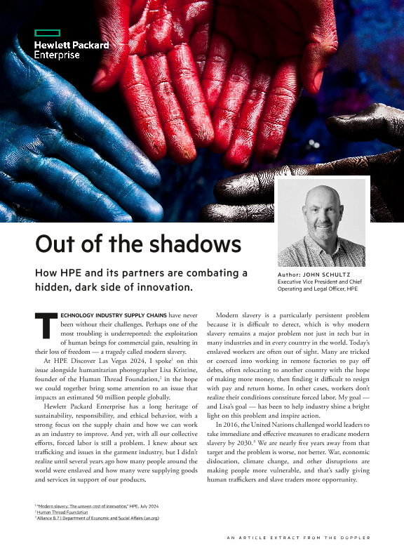 Out of the shadows – How HPE and its partners are combating a hidden, dark side of innovation – an article from The Doppler thumbnail