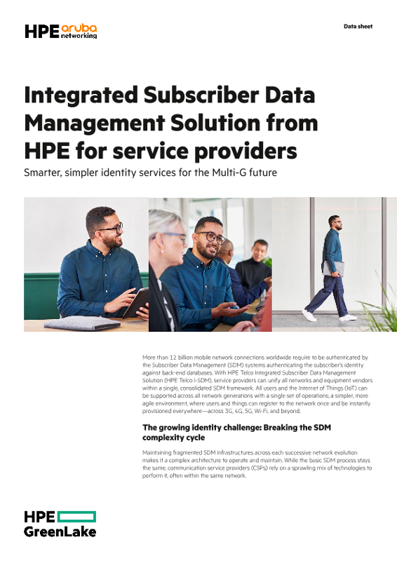 Integrated Subscriber Data Management Solution from HPE for service providers thumbnail