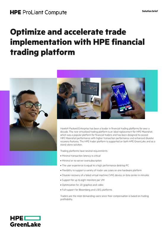 Optimize and accelerate trade implementation with HPE financial trading platform thumbnail